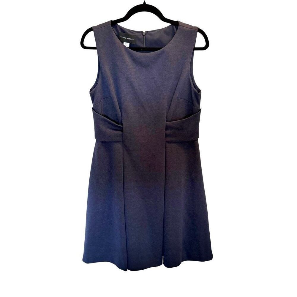 Donna Morgan fit and flare navy work dress size 10
